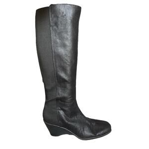 A2 By Aerosoles Taekwondo Wide Calf Wedge Boot